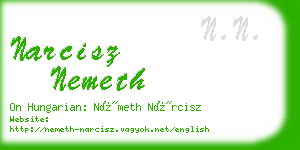 narcisz nemeth business card